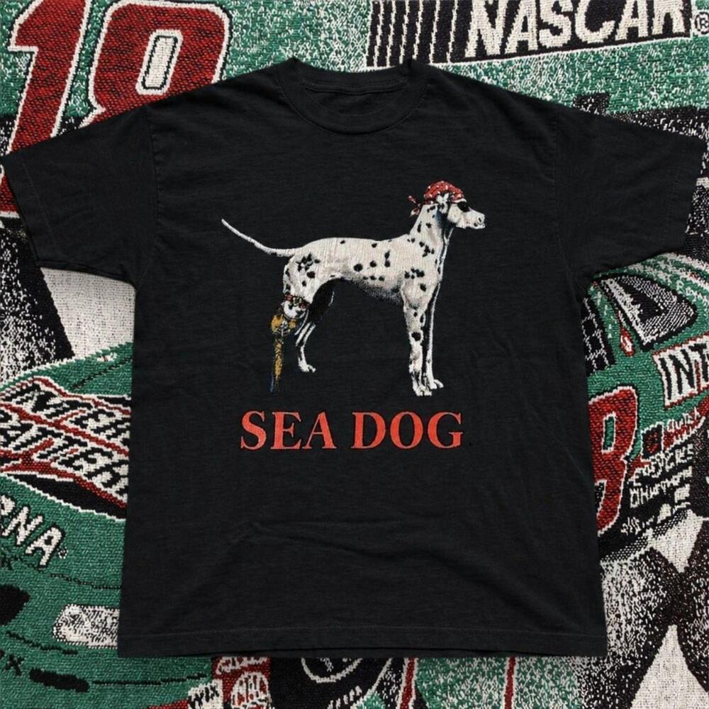 Sea Dog Dalmatian Graphic Tee Black Unisex